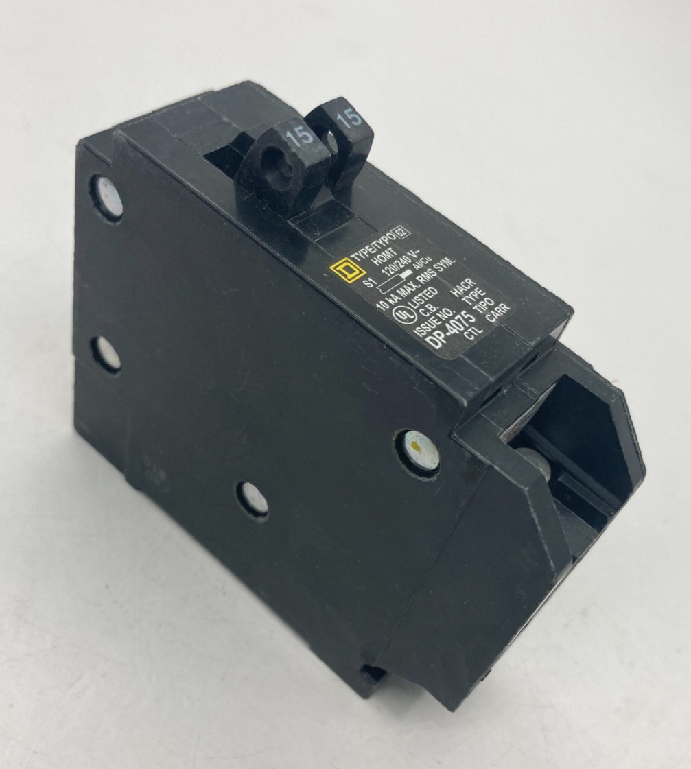 Homeline HOMT1515 1 Pole Two 15 Amp 120V AC Twin HOMT Plug In Tandem Breaker NOS