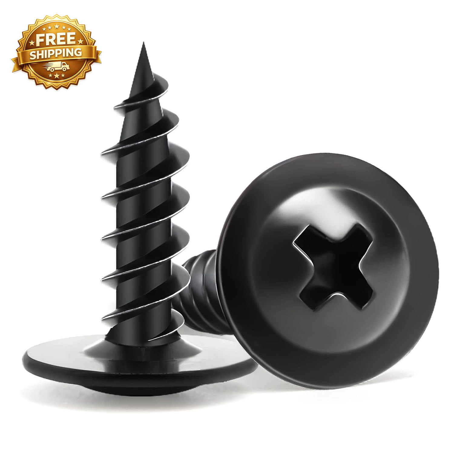 Wood Screws 1/2 Inch 160 PCS Premium Phillips Truss Head Black Wood