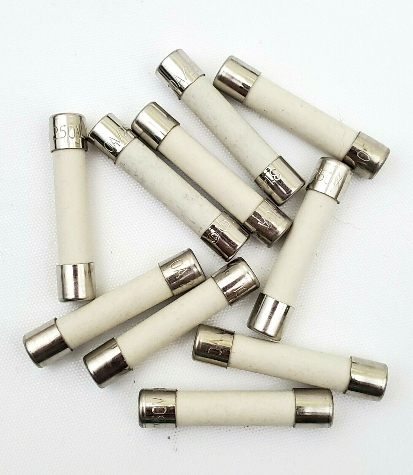 Lot of 10 Littelfuse 3AB 10A Fuses 10 Amp 250V Ceramic Fast Acting 1/4″ x 1-1/4″