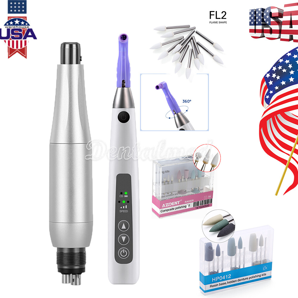 Dental Cordless Hygiene Air Motor Prophy Handpiece /Composite Polishing Set