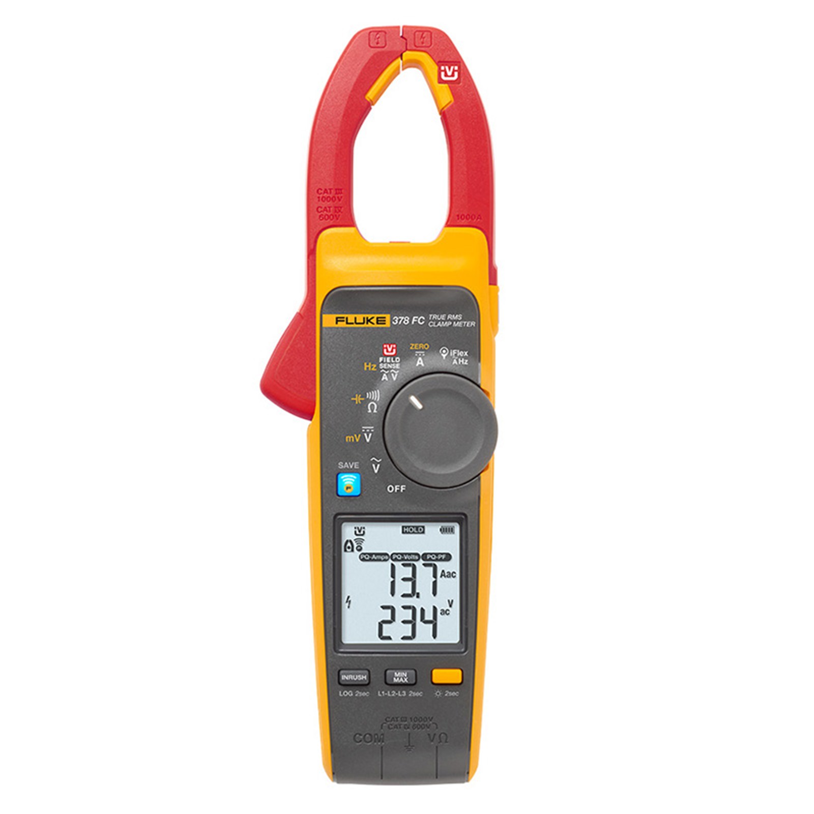 new FLUKE 378 FC Non-Contact Voltage True-rms AC/DC Clamp Meter Free ship #YP1
