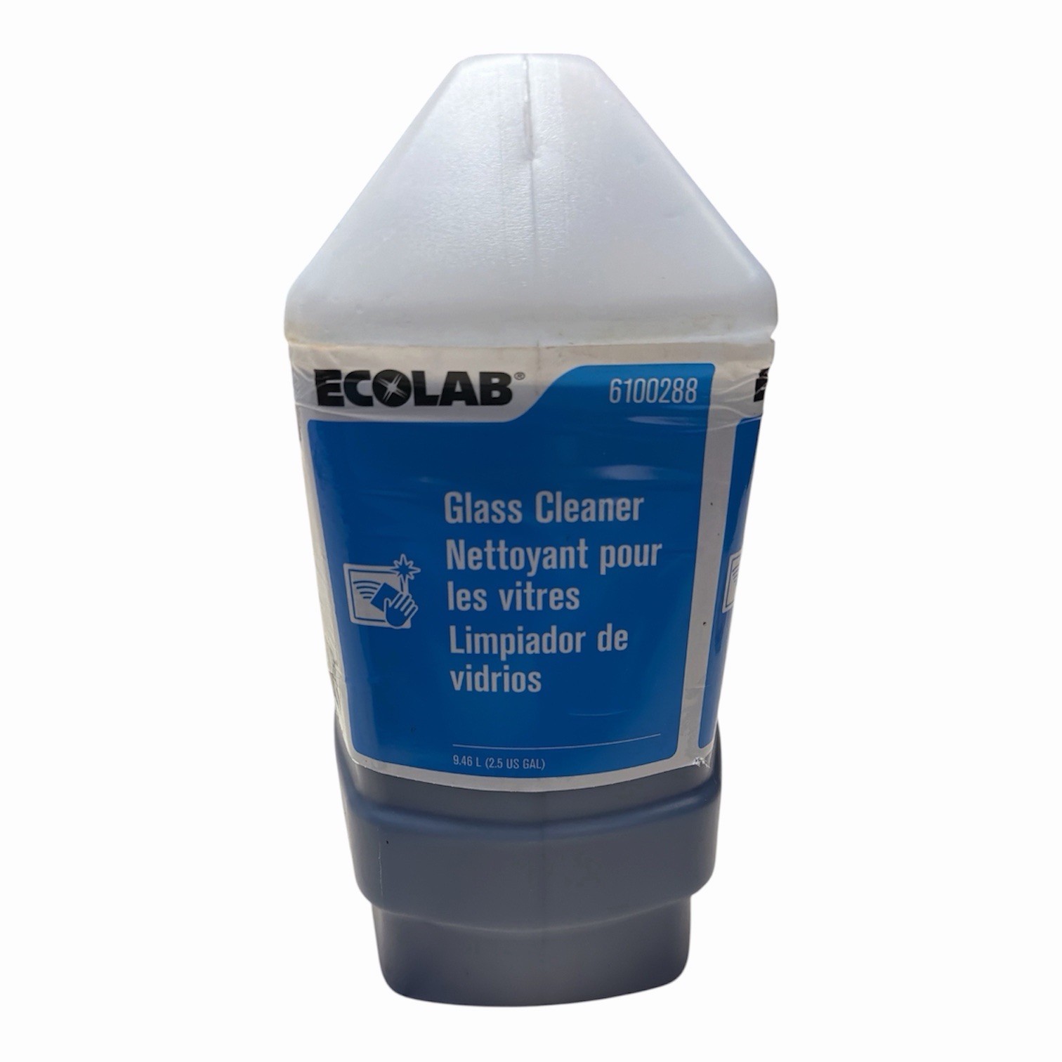 Ecolab Glass Cleaner Liquid 0.5 gal for Glass Surface, MPN 6100288