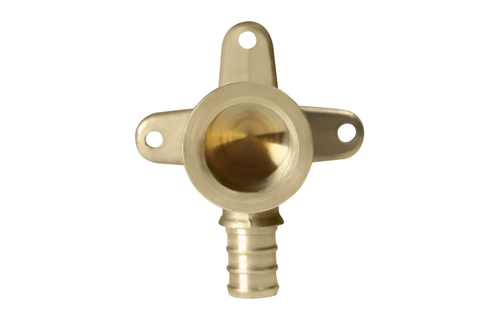 100 PCS 1/2″ PEX X 1/2″ FEMALE DROP EAR ELBOW – LEAD FREE BRASS, CRIMP FITTING