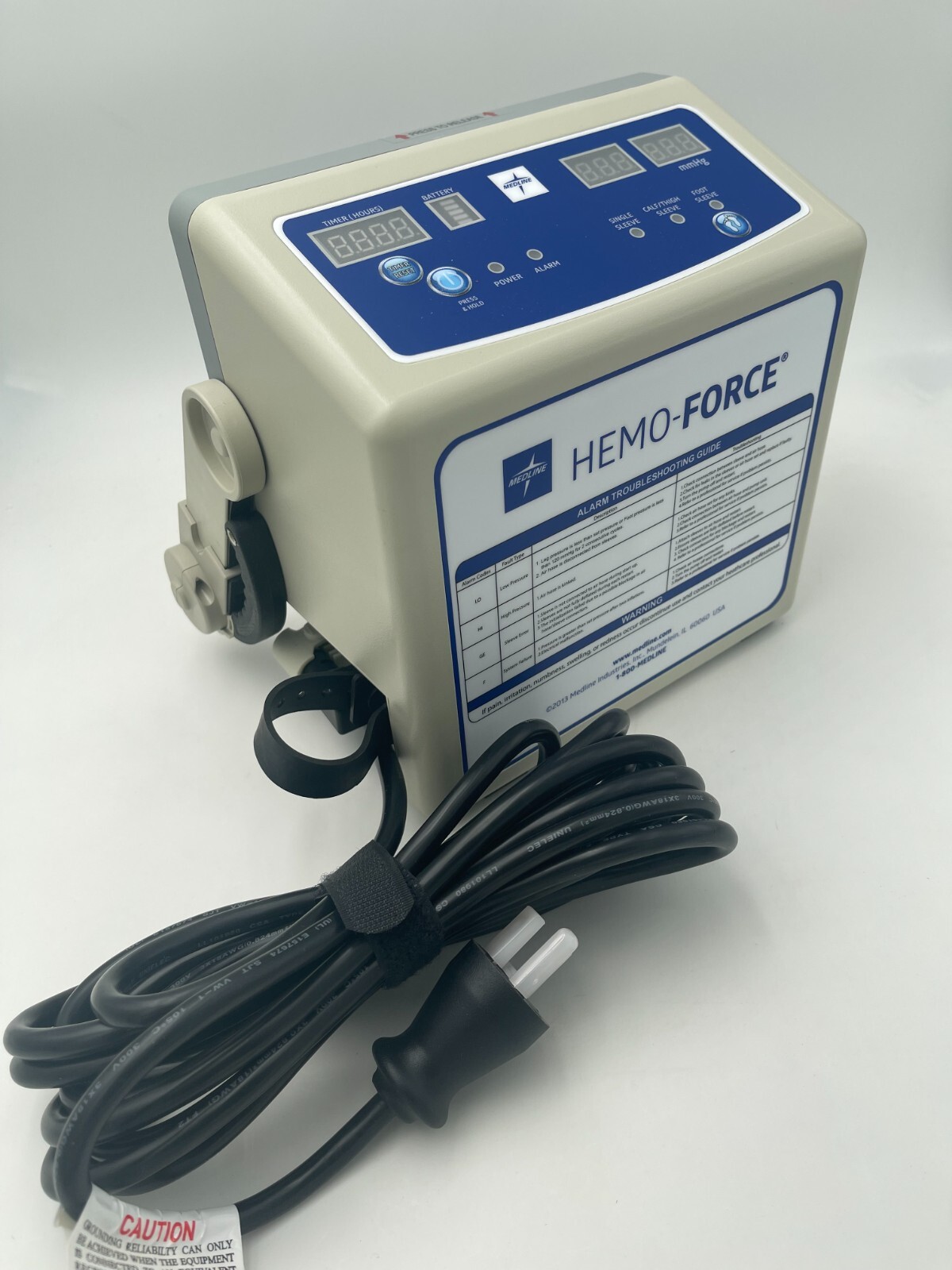 NEW – Medline Hemo-Force MDS600INT Intermittent DVT Pump with Tubing