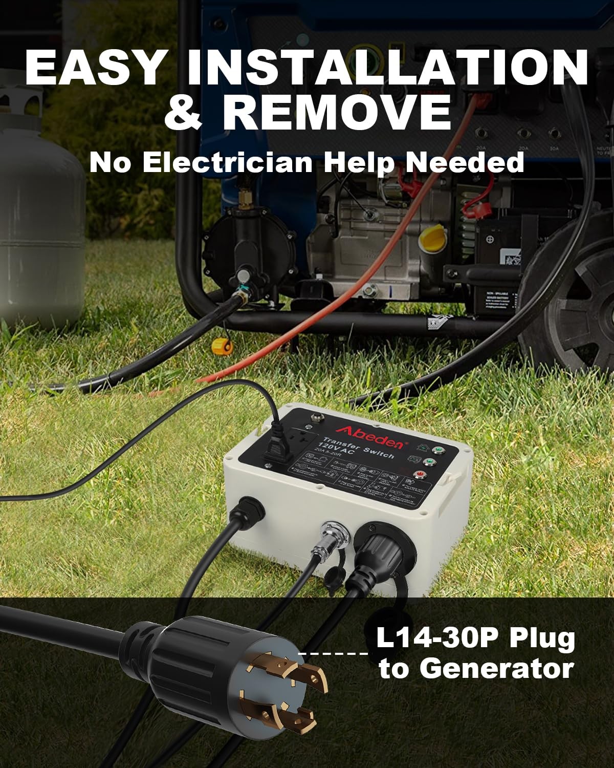 Transfer Switch 120V AC Compatible with Westinghouse Portable Generator