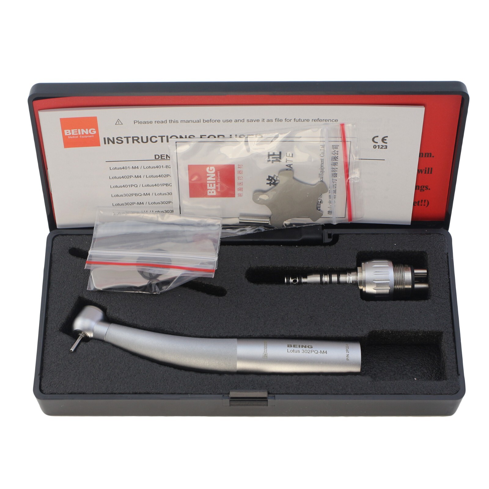 10 BEING Dental High Speed Handpiece Air Turbine 4 Hole KAVO MULTIflex Coupler