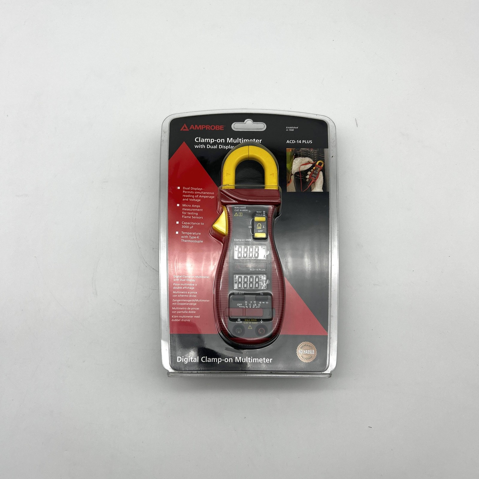 Amprobe ACD-14 Plus Multimeter 600A Clamp On w/ Dual Display and Temperature