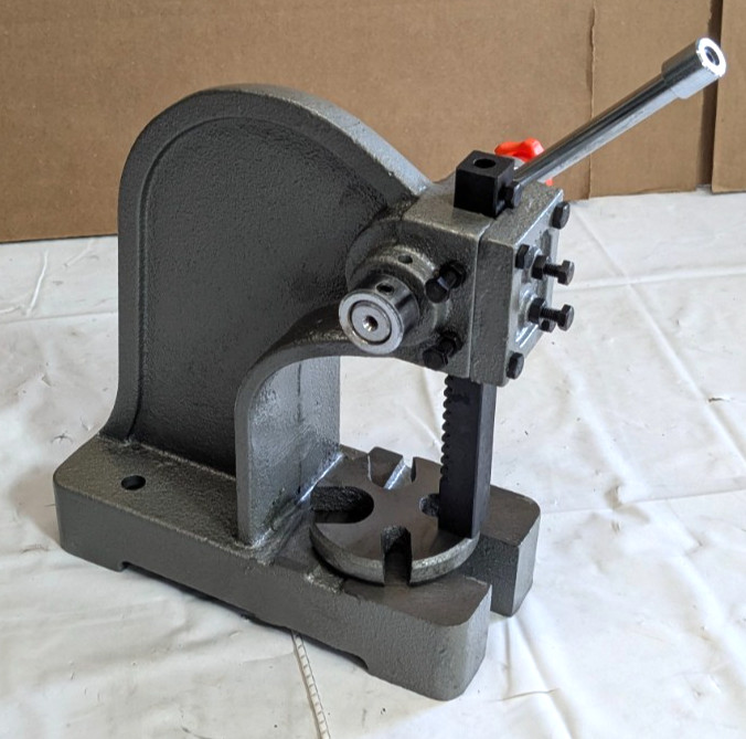 1/2 Ton Arbor Press – No. 0 – 3/4" Ram – 3-1/4" Throat – 7-1/2" S