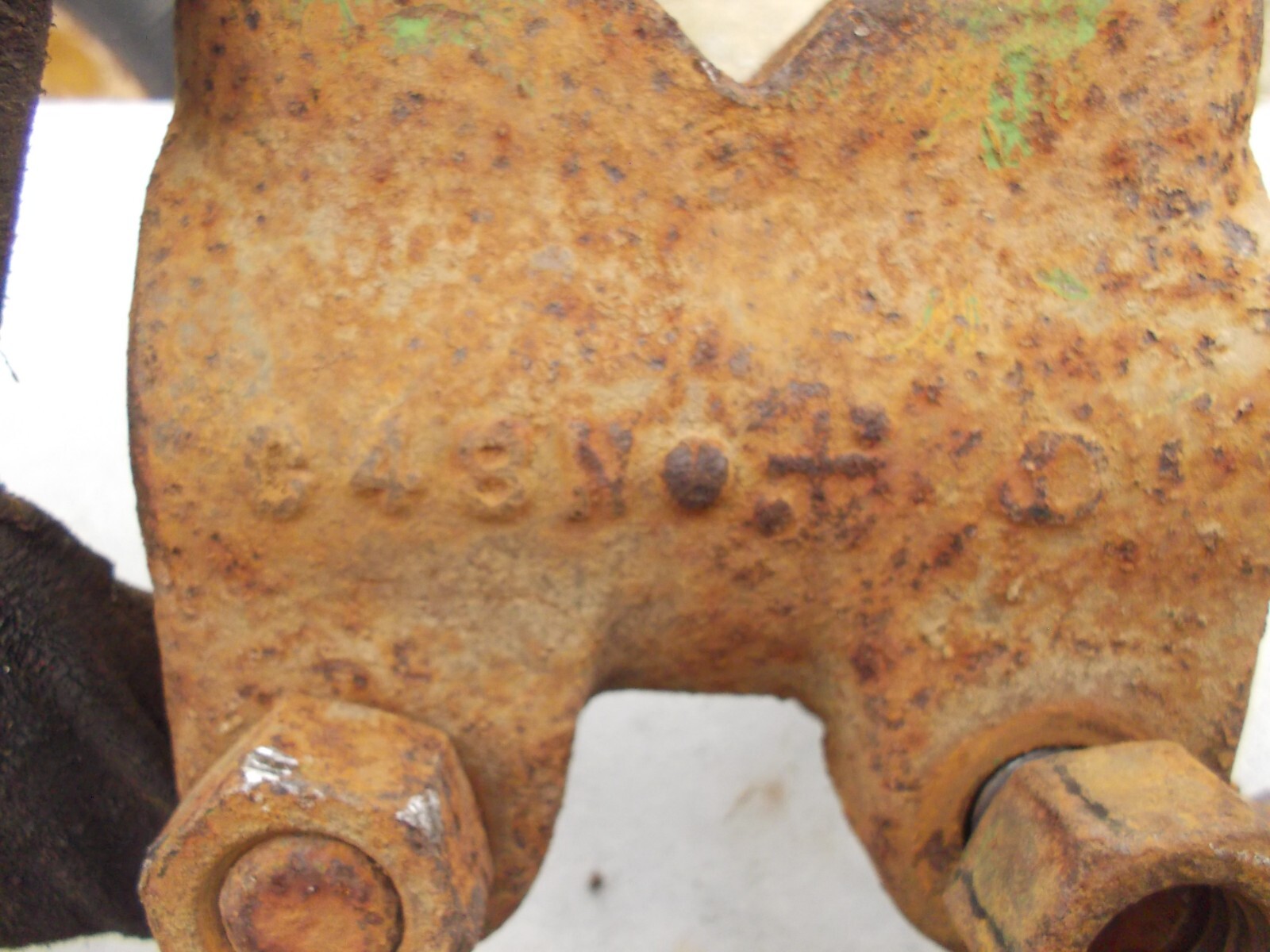 John Deere JD Tractor Side dresser cultivator mounting clamp C48N w/ bolts