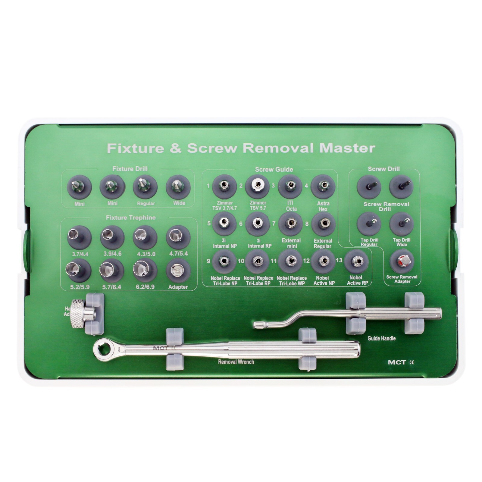 Salvin Implant Rescue Kit MCT FSRK-02 Implant Fixture & Fractured Screw Removal