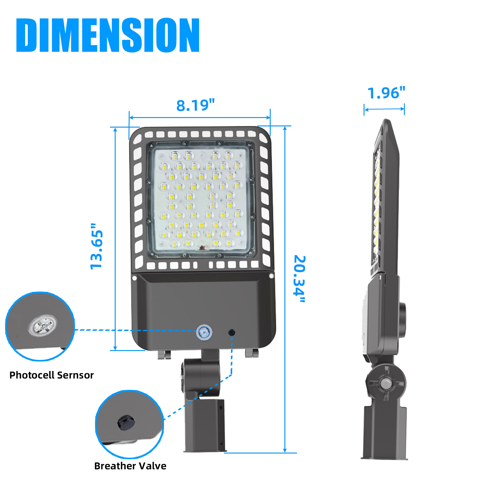 LED Stadium Flood Light Outdoor 600W Equivalent LED Arena Backyard Lights 5500K