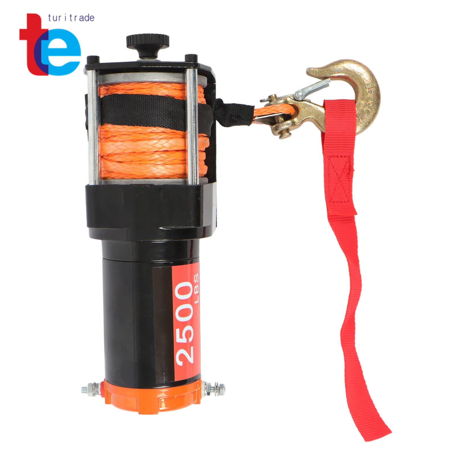 2500 lbs ATV/UTV Winch 12VDC/1.3HP Synthetic Rope Winch with Wireless Remote