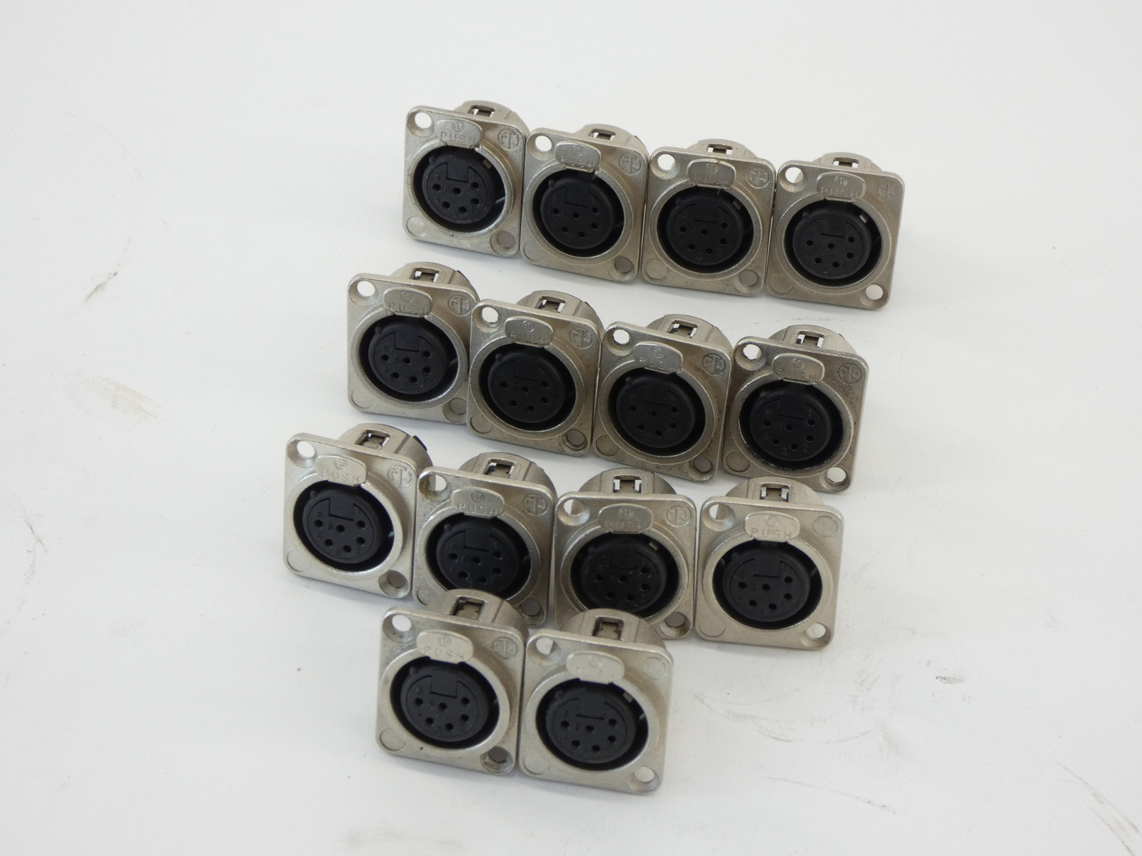 *Lot of 14* Neutrik 6 Pin XLR Audio Cable Female Connector