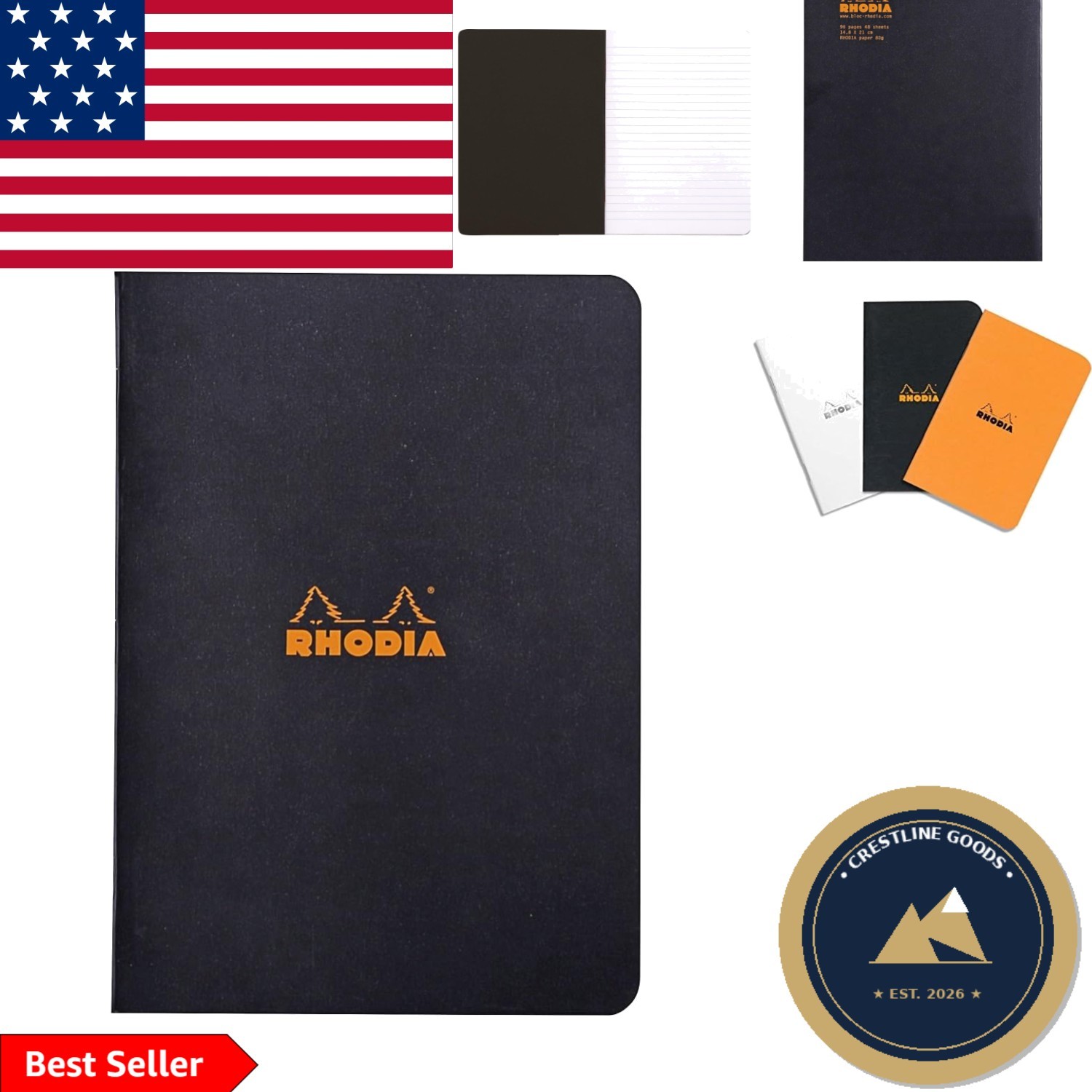 Compact A5 Notebook – 96 Pages Classic Ruled, Waterproof, Ideal for Everyday Use