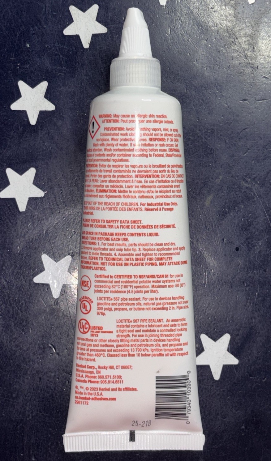 Loctite 567 Thread Sealant 250mL Low Strength High Temperature 2087069 EXP 09/27