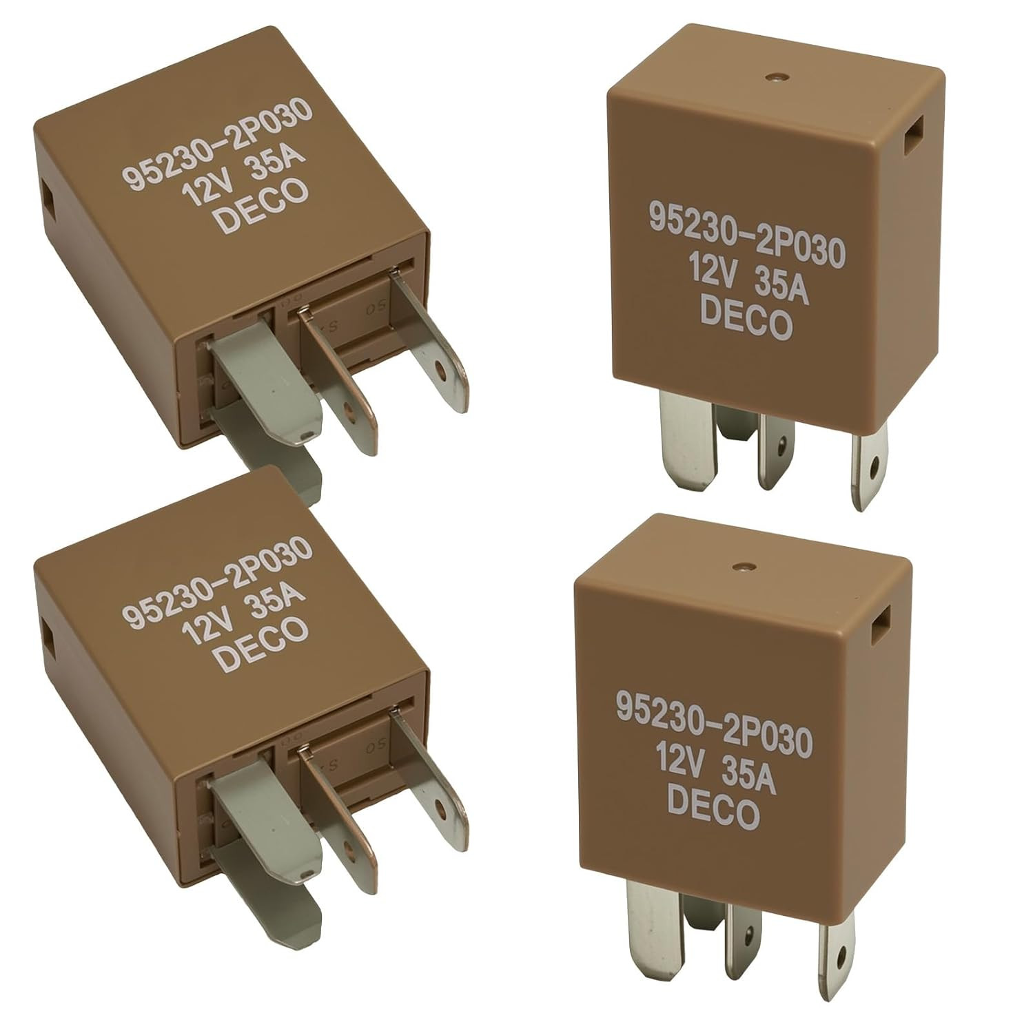 4Pcs 95230-2P030 Automotive Power Relay 35A 12VDC 4Pins Suitable for Air