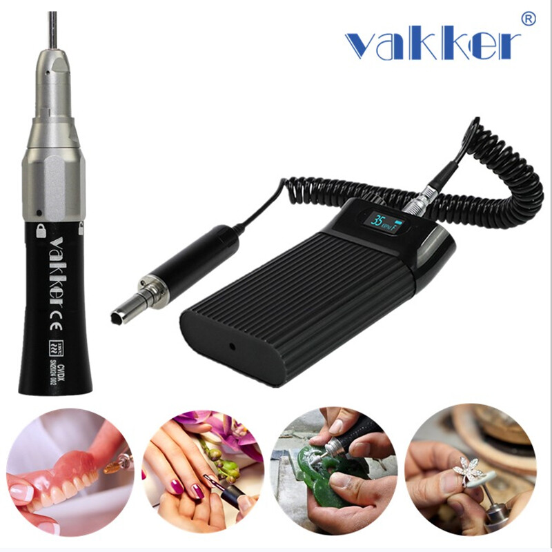 Dental E-Type Electric Polishing Micro Motor + Straight Low Speed Handpiece