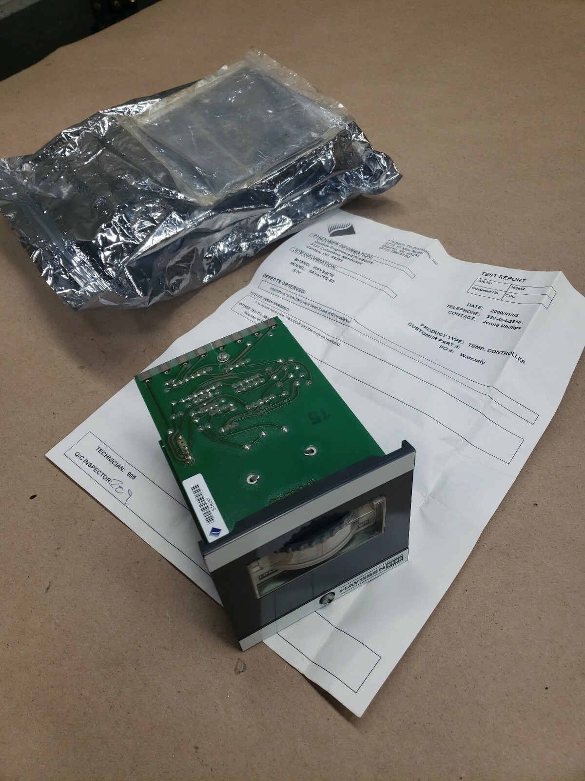 Hayssen 6A14-71C-60 Temp Controller #110Z38RM