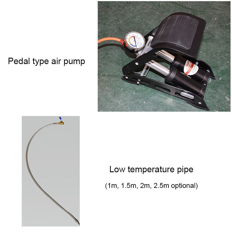 Pedal Type Liquid Nitrogen Pump Cryogenic Pump LN2 Tank Foot Pump 50mm Caliber