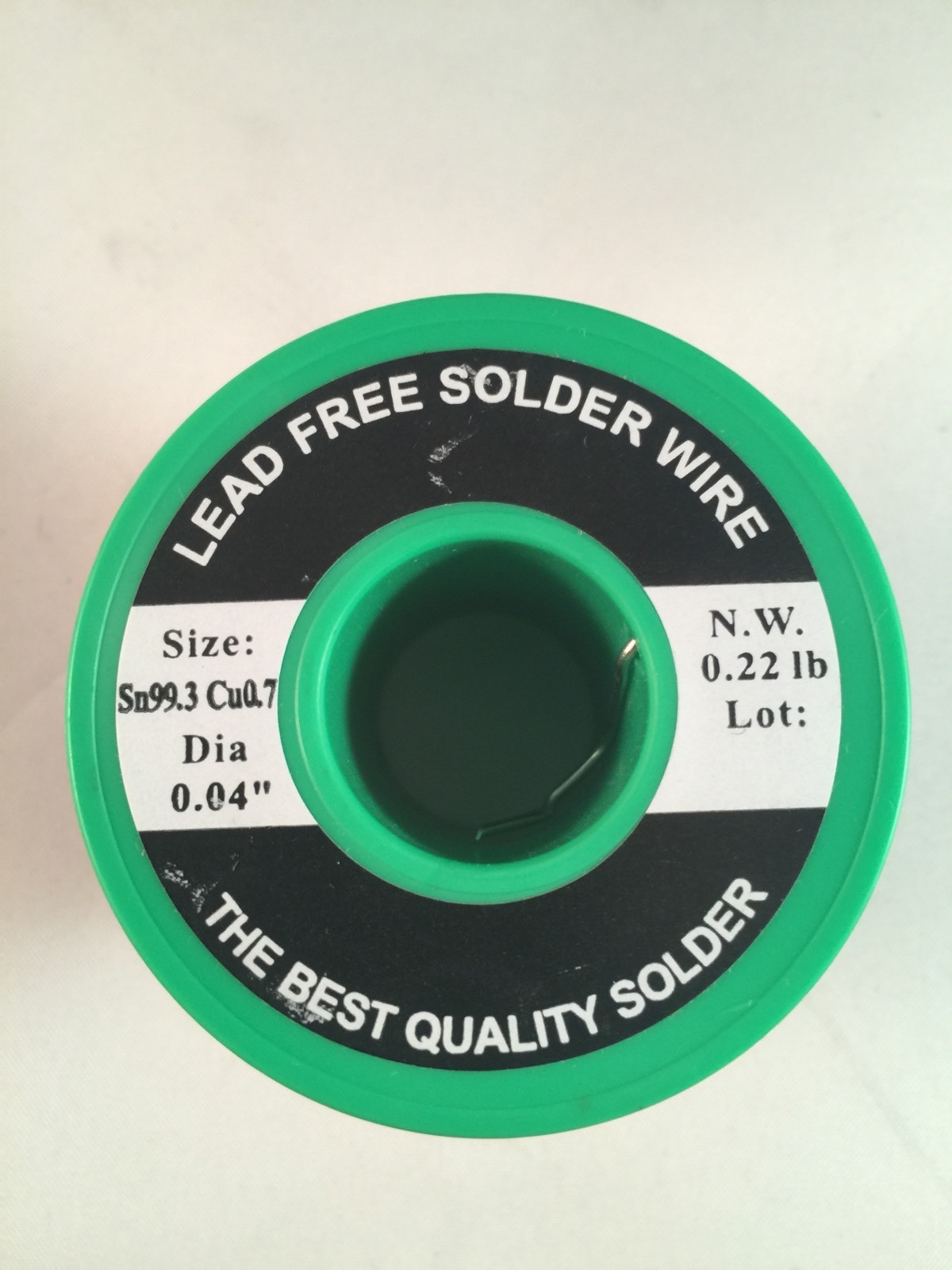 Velleman SOLD100GLF Lead-Free Solder Sn 99.3 – Cu 0.7 0.04″ 0.22Lb.