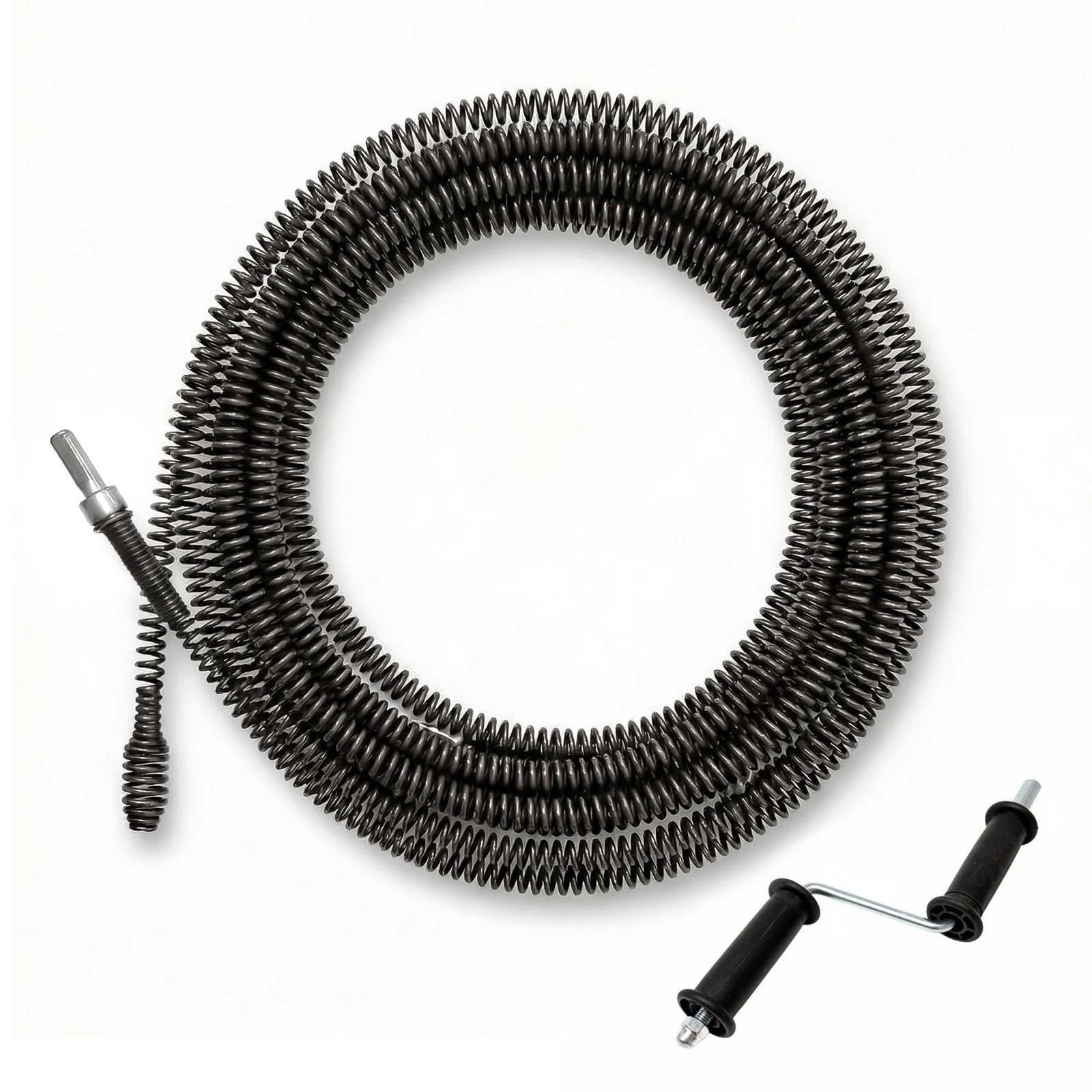 Drain Cleaning Cable, 50 Ft x 3/8″ Professional Drain Snake, 10 mm Flexible H…