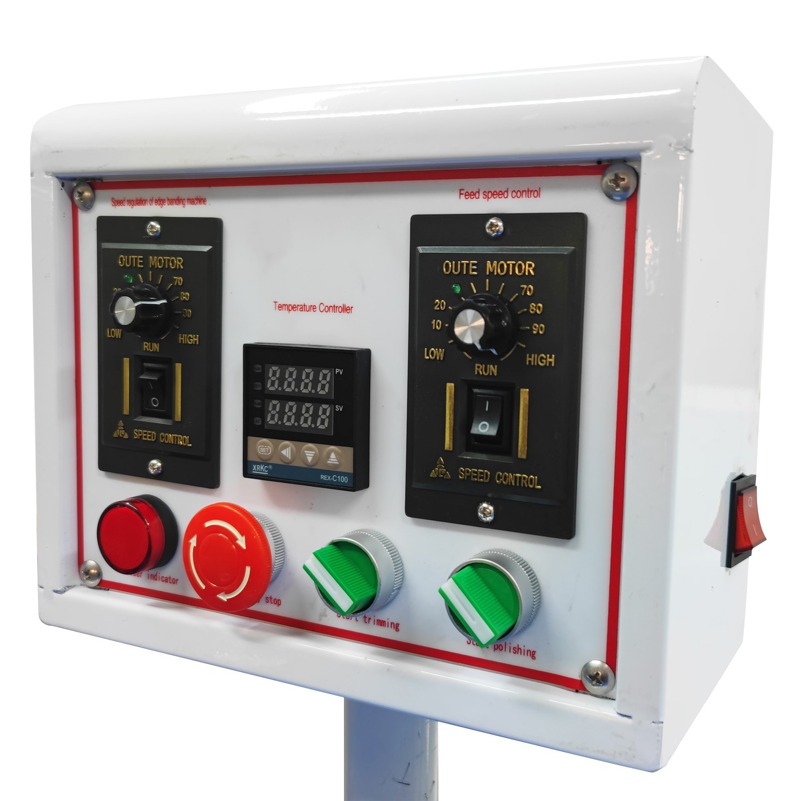 110V Straight and Curved Edge Banding Machine Edge Bander with Dust Cleaner 800W