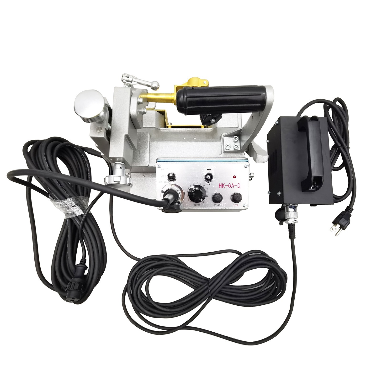 110V HK-6A-D Flat Rail Auto Welding Trolley Welding Carriage 150MM-800MM/Min