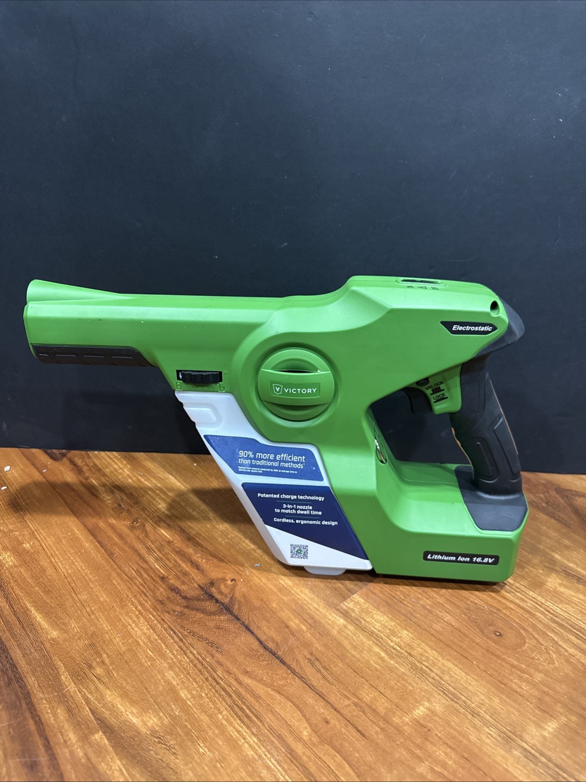 Victory Innovations VP200ES Electrostatic Sprayer – Tool Only. No Charger, No Ba