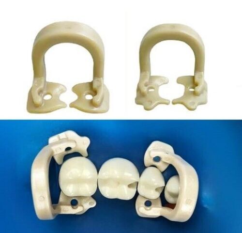 Dental Barrier Clips Rubber Dam Clamps Clip Soft Resin Molar/Premolar Fit Kerr