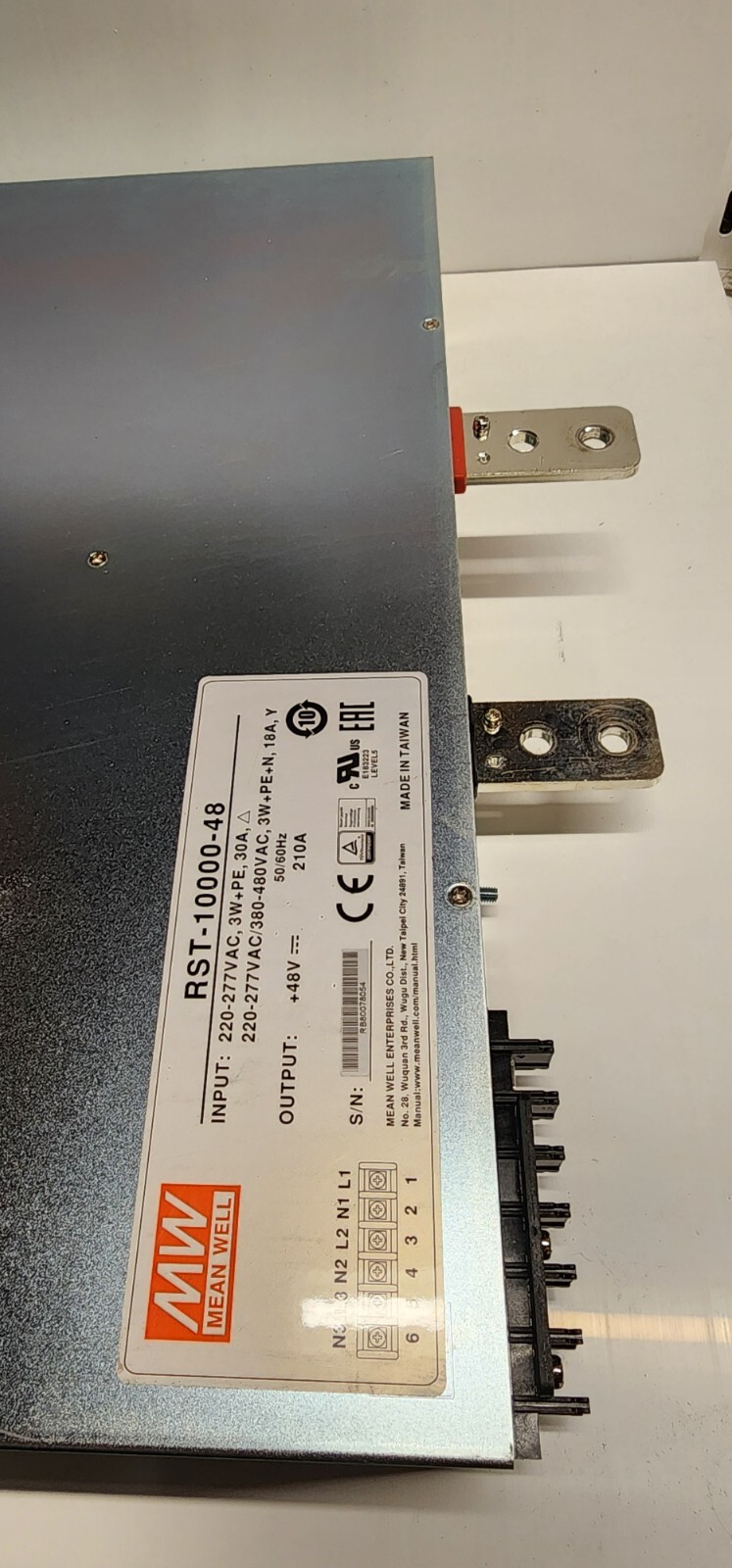 MEAN WELL RST-10000-48 Power Supply (48V 210A output)