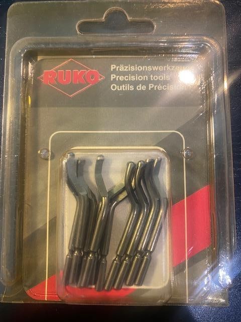 Ruko Deburring Tool Set, 10pc Germany 107029 E350