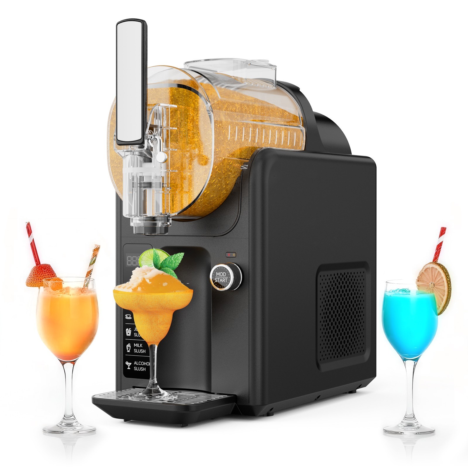 2.4L Commercial Slushie Machine Margarita Wine Frappe Slush Frozen Drink Machine
