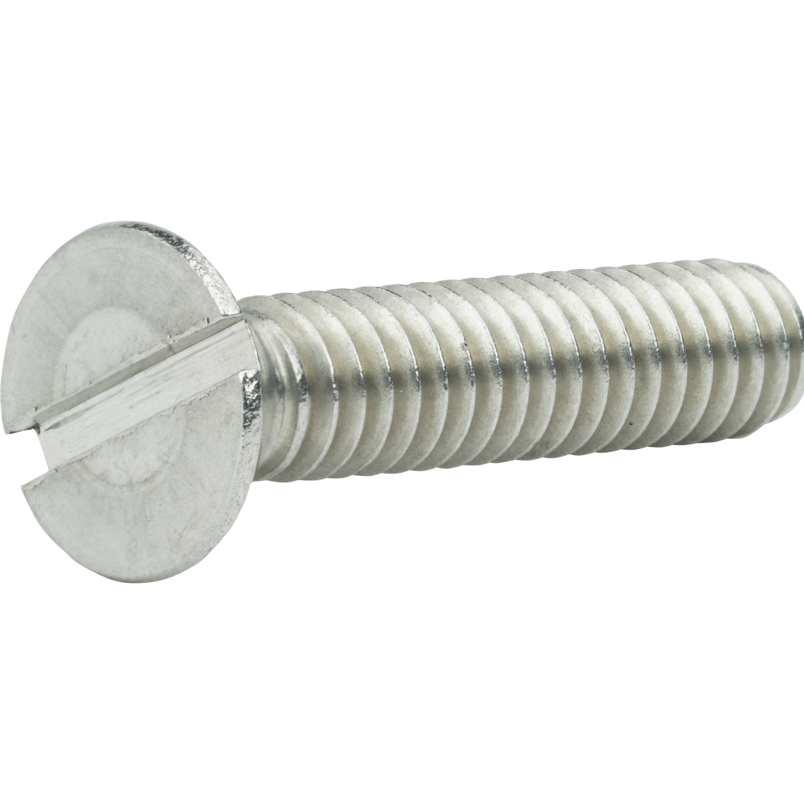 3/8-16 Flat Head Countersink Machine Screws Slotted Drive Stainless All Sizes