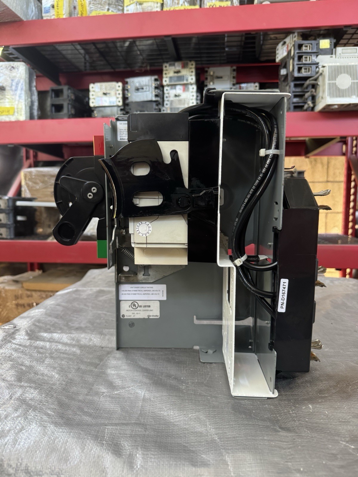 Allen Bradley 2193FZ-AKB-35TGMZ 125AF/50AT 480V MCC Feeder Bucket