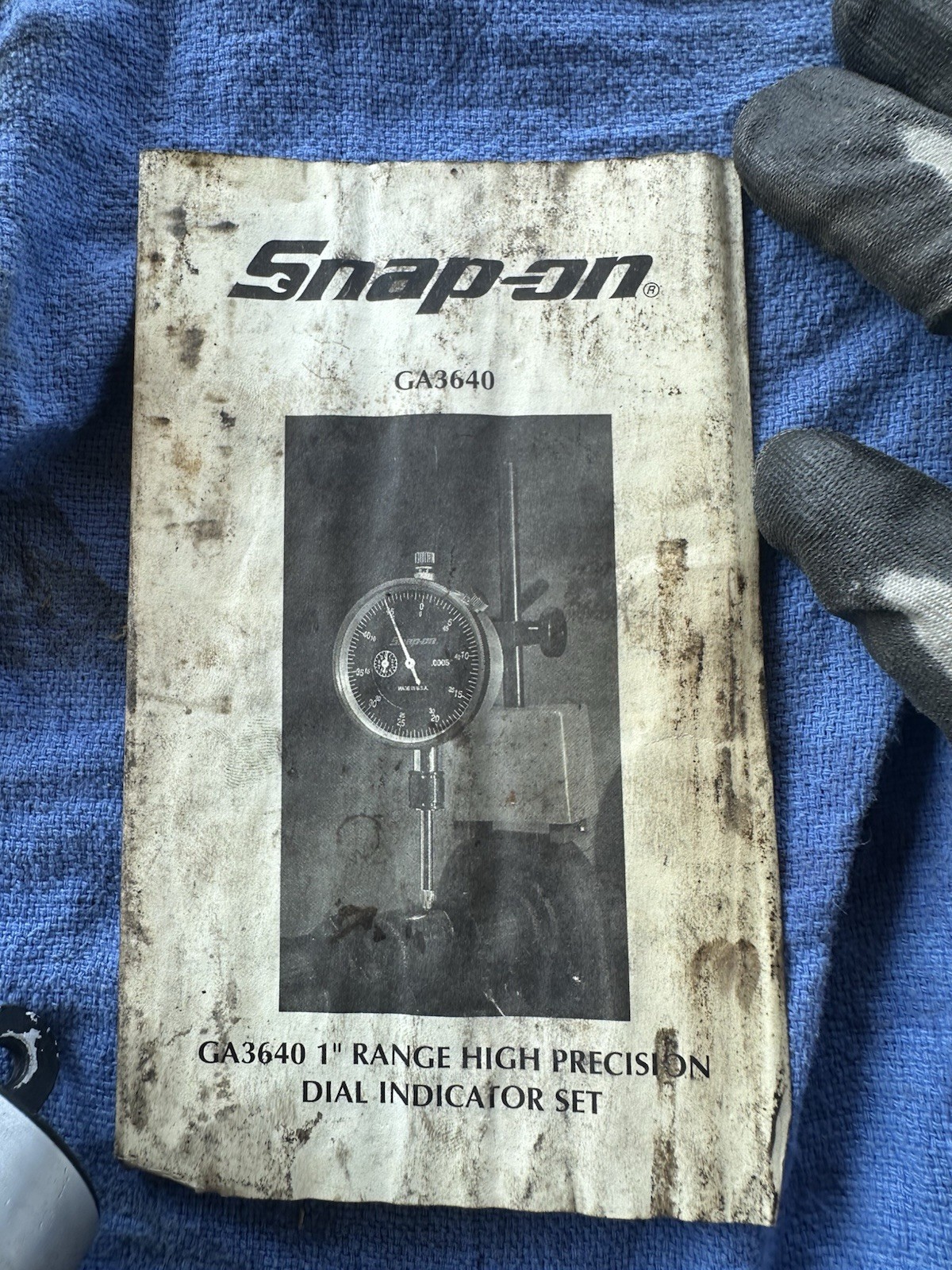 Snap-on GA3640 Dial Indicator Set, 1″ Range High Precision w/ Case & Accessories