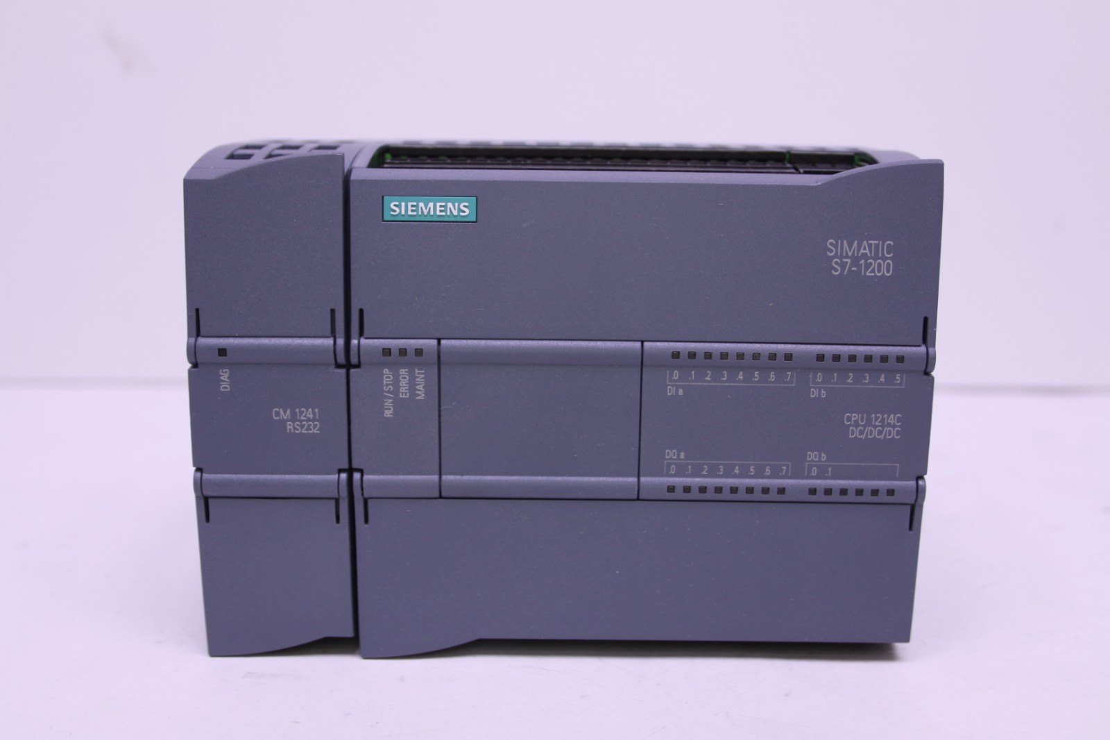 Siemens 6ES7214-1AG40-0XB0 S7-1200 CPU 1214C PLC & CM 1241 RS232 Serial Module