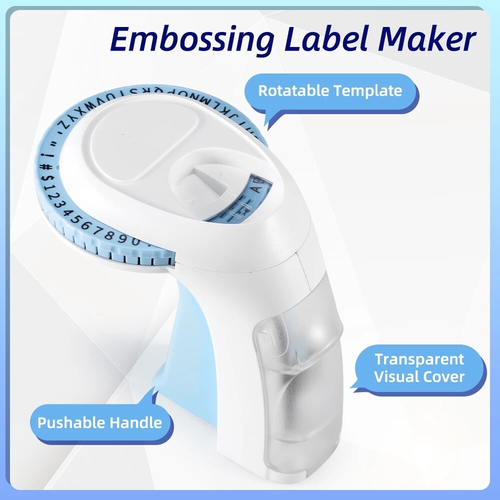 Compatible DYMO Embossing Label Maker with 5 DYMO Label Tapes | Organizer Xpress