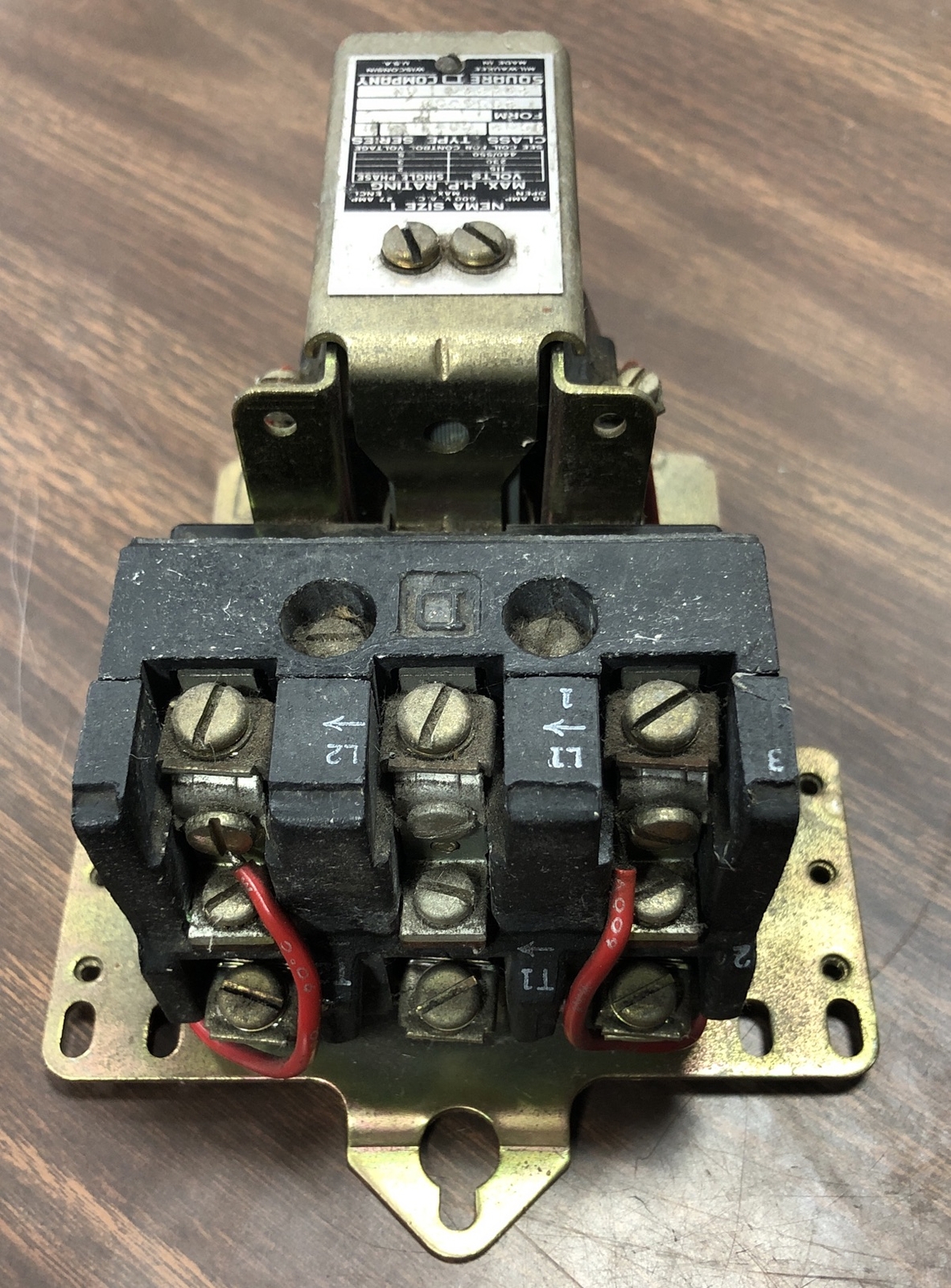 Square D Nema 1 Starter Switch Form Type C0-1 30 Amp 2936-S6 Ser B C25