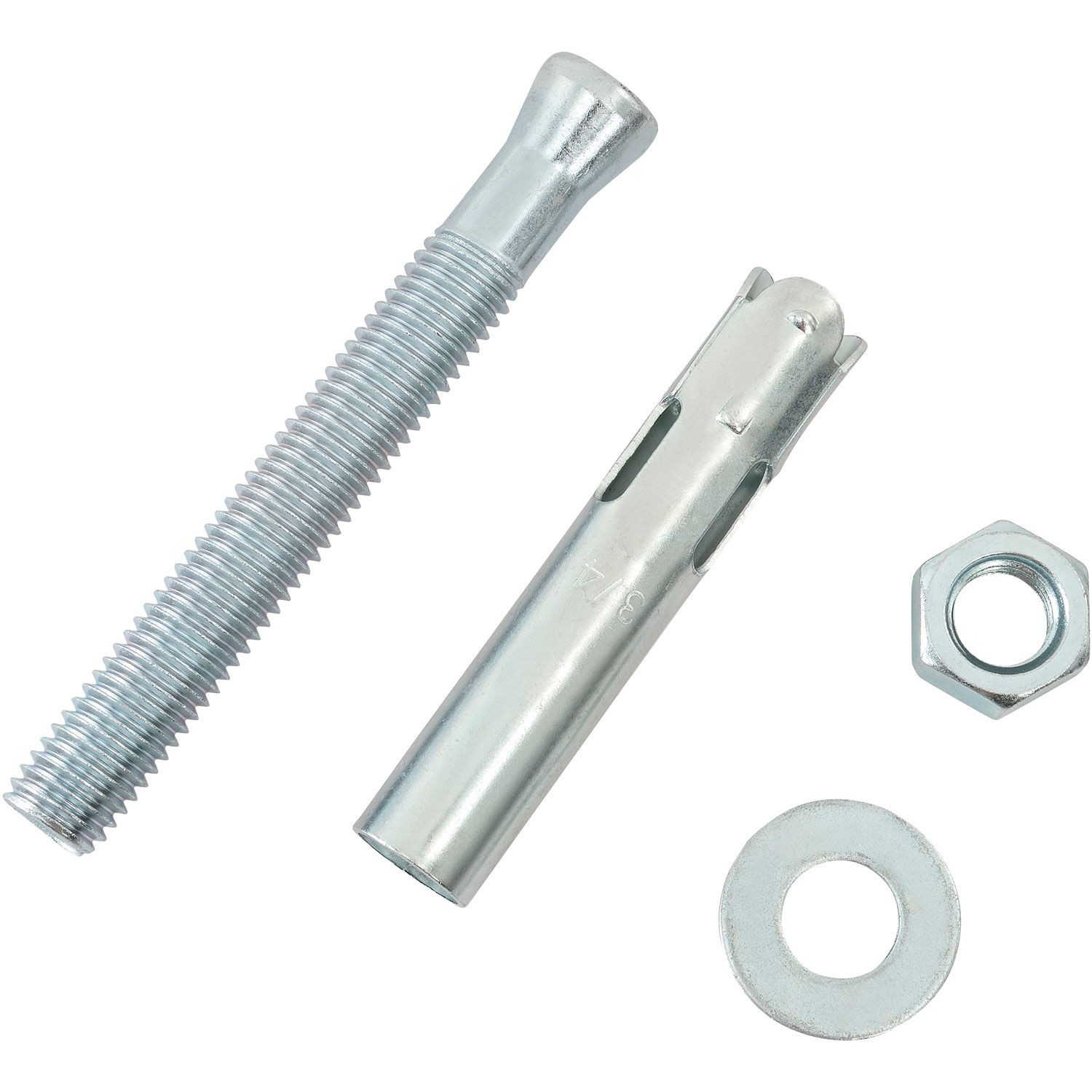 Global Industrial Set Of 4 Sleeve Anchors (3/4″ x 4-1/4″) With 1 Drill Bit (3/4″