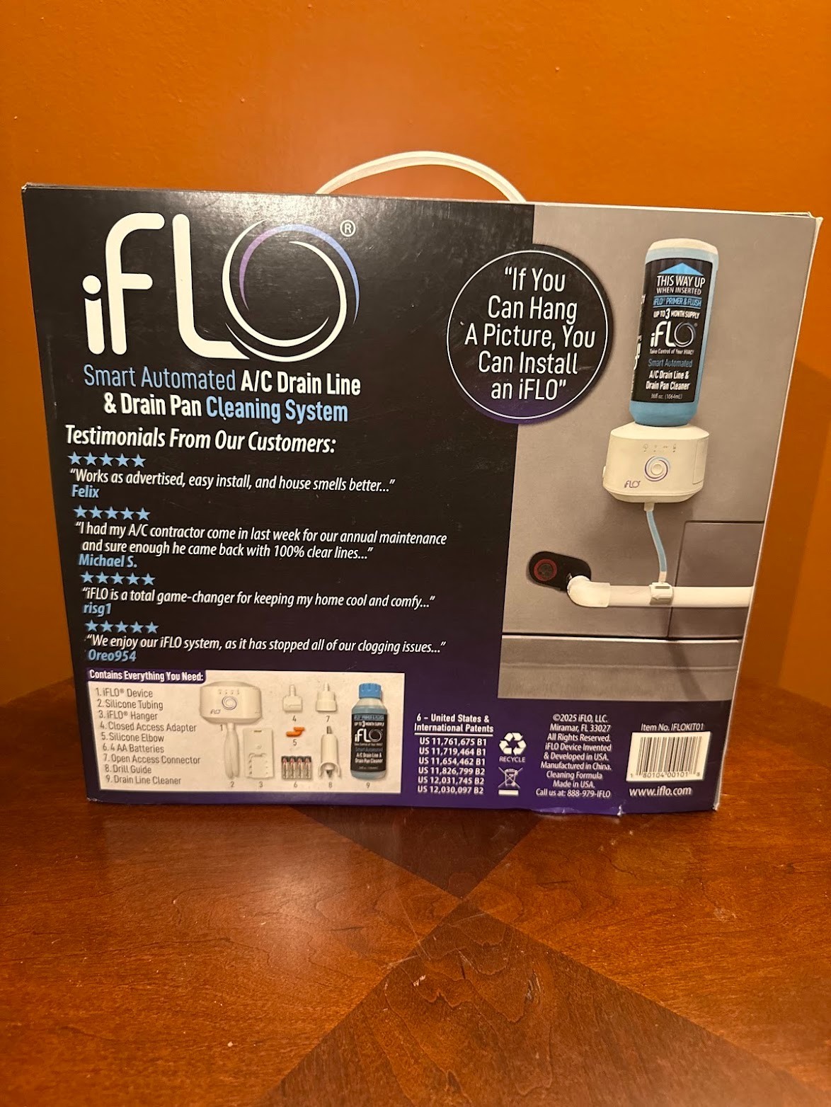 BRAND NEW iFLO Smart Automated A/C Drain Line Cleaner with 3 Month Refill Kit
