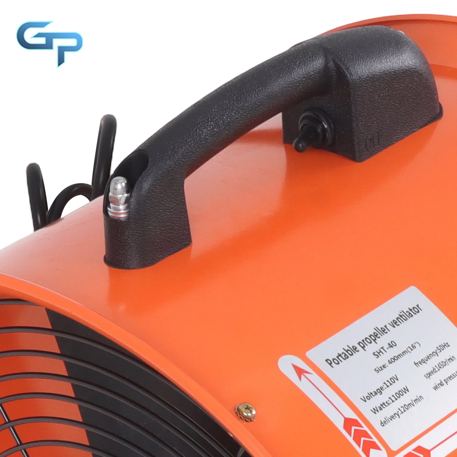 Air Mover Blower Fan 16 Inch 1125W 3000CFM 1450RPM with 33 FT Flexible Duct