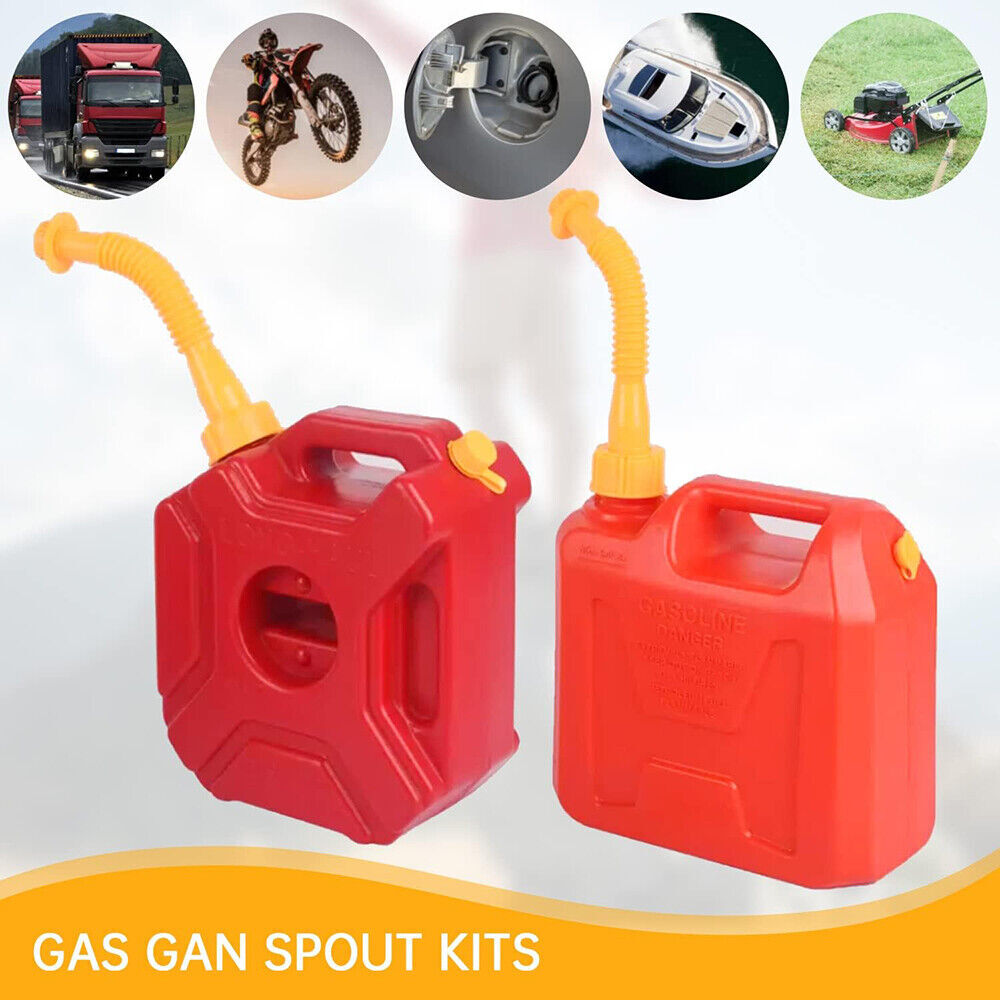 5x Gas Can Spout Nozzle Vent Kit Replacement For Old Style Caps Plastic Gas Cans