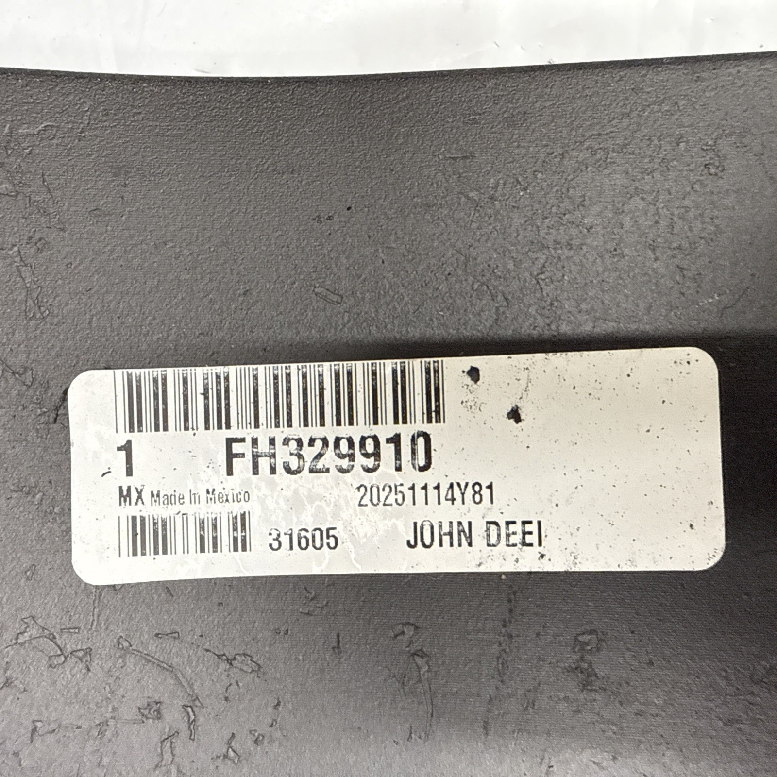 x2 John Deere FH329910 Suction Offset Counter Clockwise Blades Cut Length 110 mm