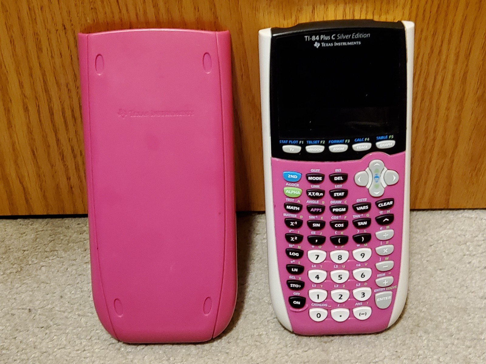 Texas Instruments TI-84 Plus C Silver Edition Graphing Calculator Pink TESTED