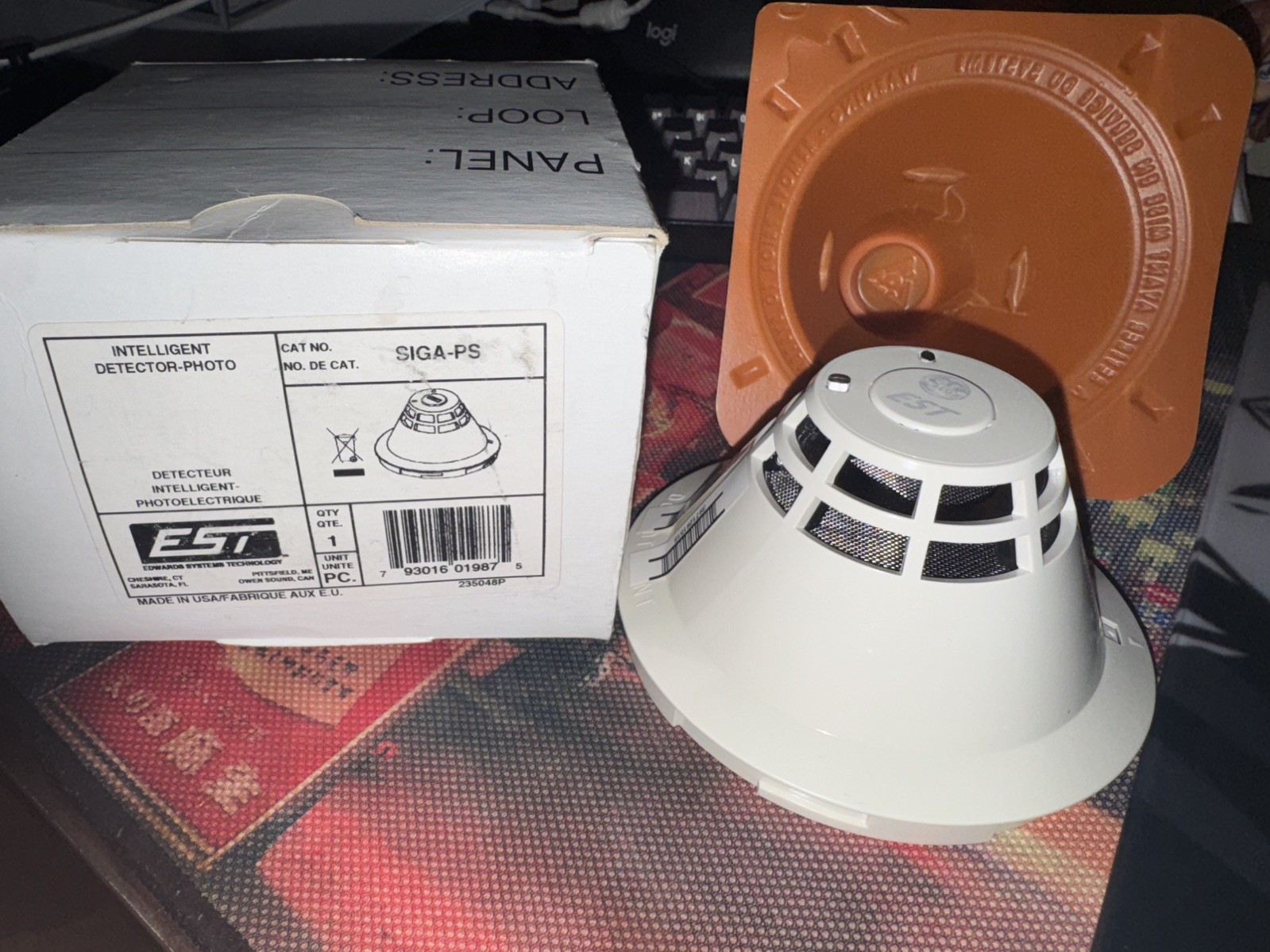 EDWARDS EST SIGA-PS SIGA PS PHOTOELECTRIC SMOKE DETECTOR INTELLIGENT