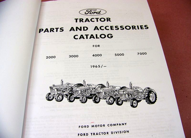 Ford 2000 3000 4000 5000 7000 Series Tractor Parts Manual Catalog