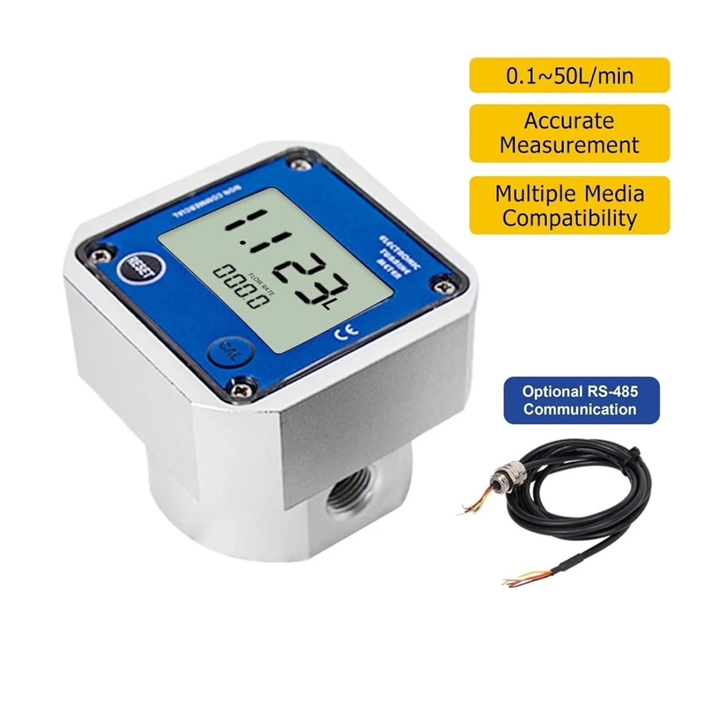 G1/4 RS485 Digital Electronic Flow Meter Liquid Oval Micro G3/4 Flow Meter