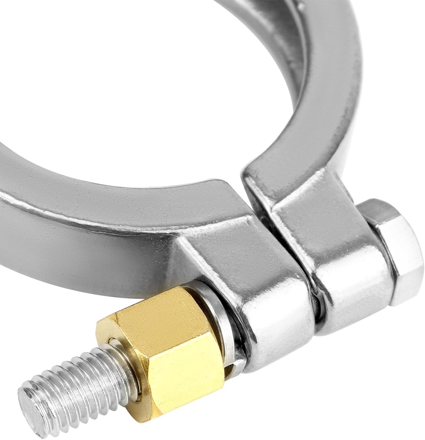 2 Pack 2” 304 Stainless Steel High Pressure Bolted Triple Sanitary Clamp 2” 2pcs