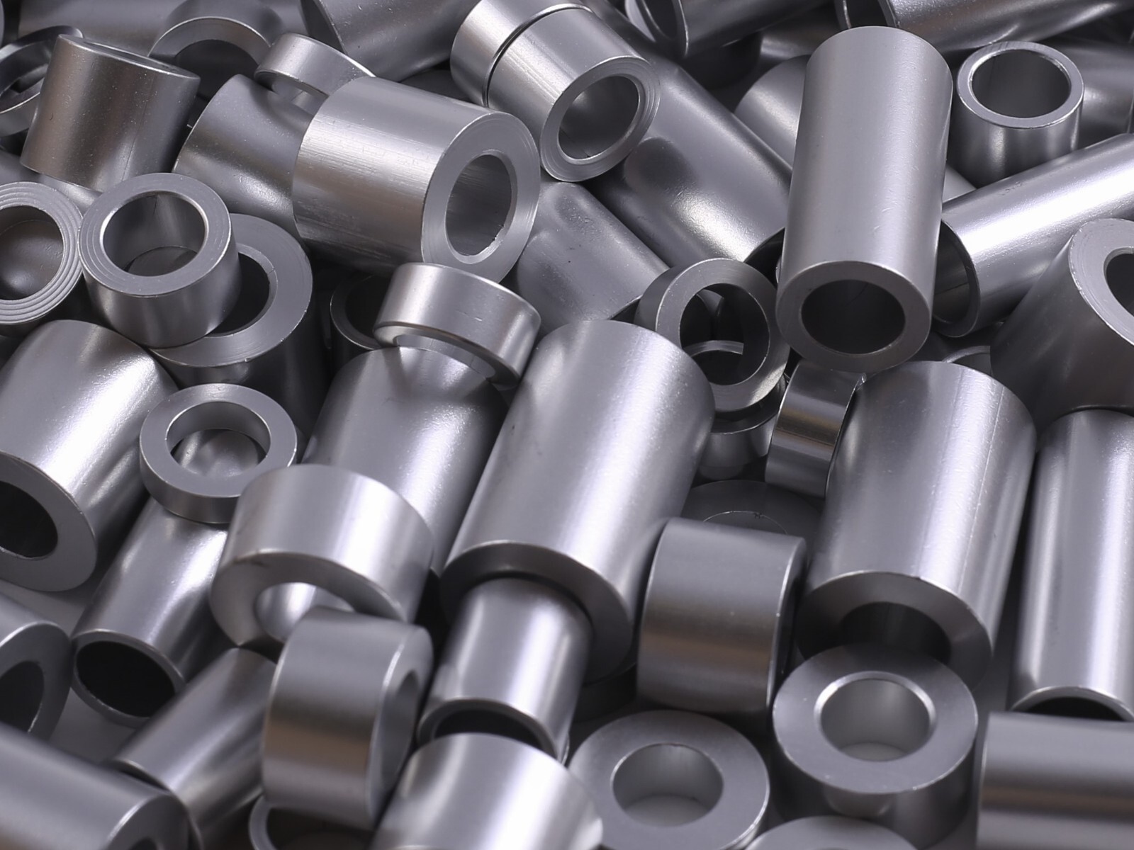 New Aluminum Spacer Bushing 1/2″ OD x 3/8″ ID–Fits M10 or 3/8″ Bolts