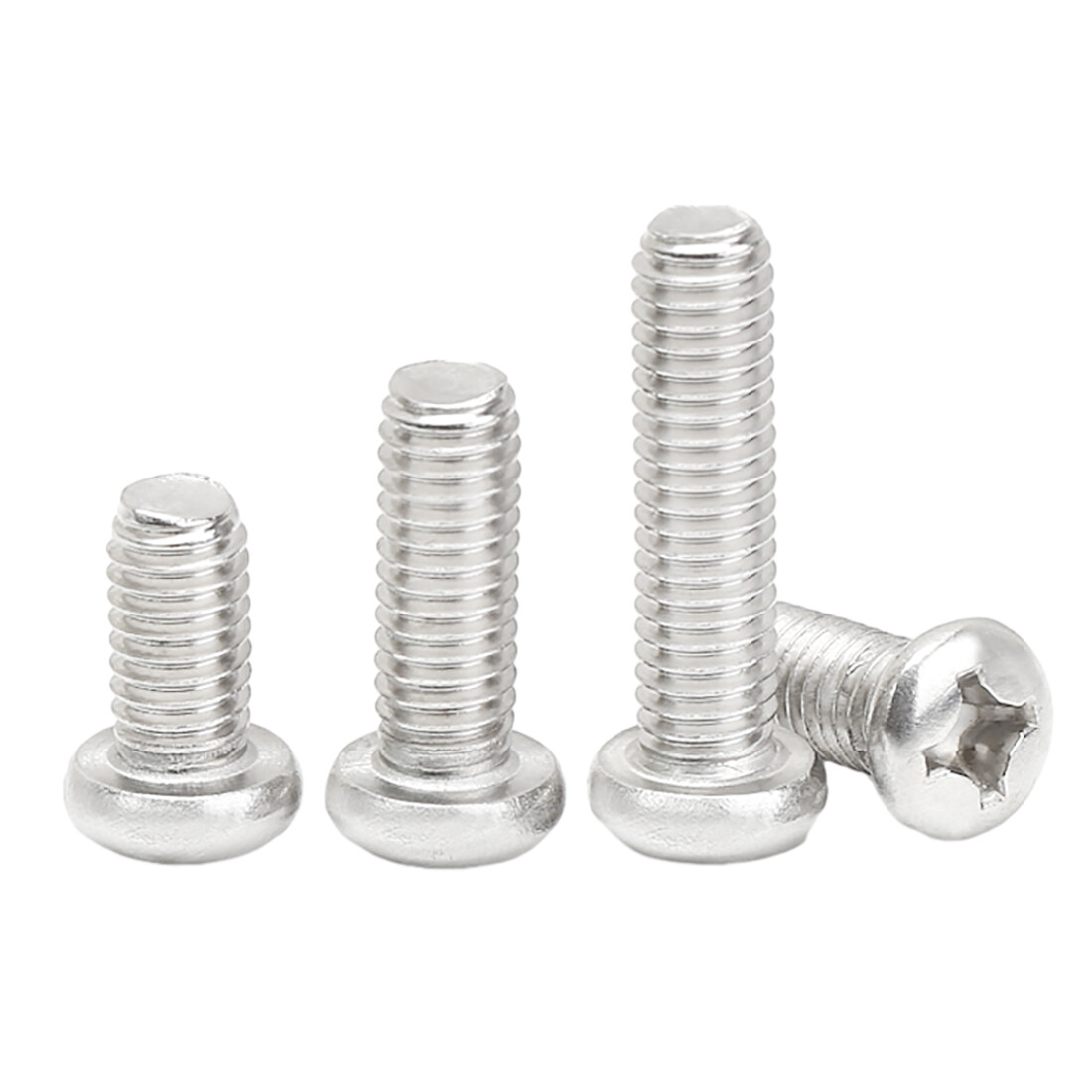 M3 M4 M5 M6 M8 Aluminum Alloy Pozi Pan Head Phillips Machine Screws Small Bolts